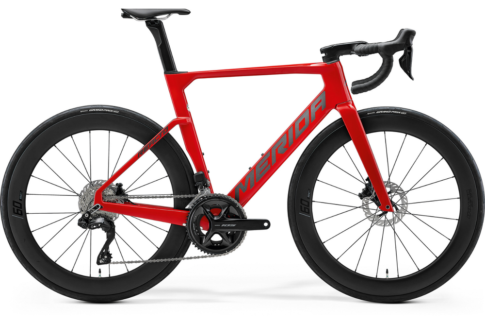 Merida Reacto 6000 - Dark Race Red (Gunmetal Grey) | Hup Leong